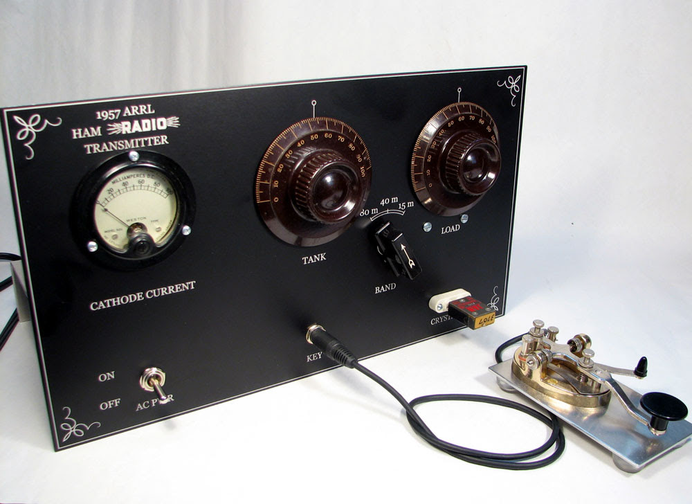 KC9KEP's 1957 ARRL Novice 80, 40, 15m Rock Bound Transmitter