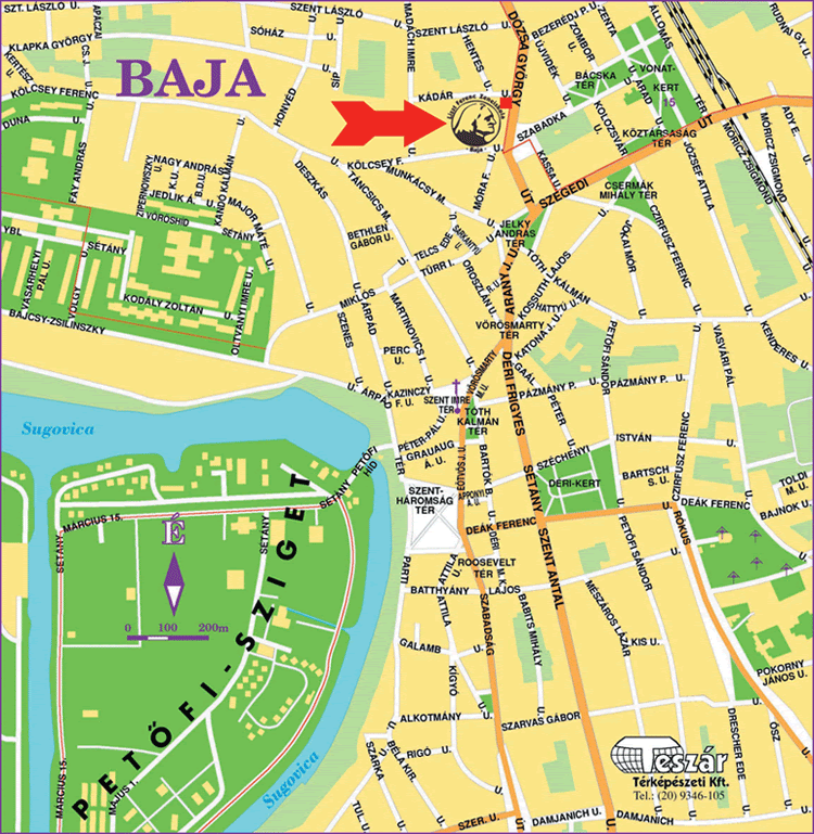 baja térkép nyomtatható Baja Térkép Letöltés | Európa Térkép