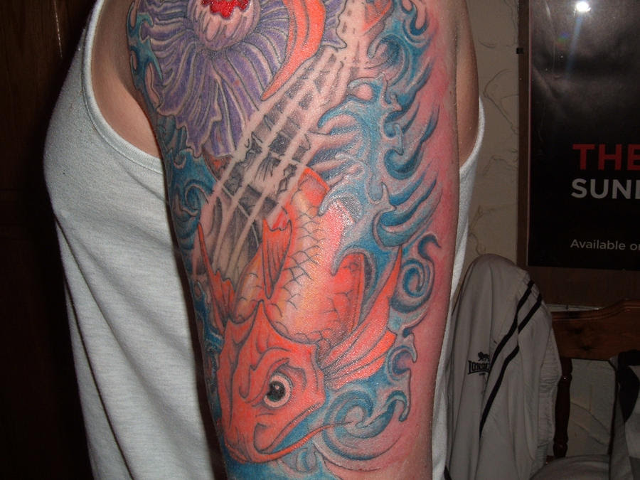 goldfish tattoo. Koi Carp Goldfish Tattoos