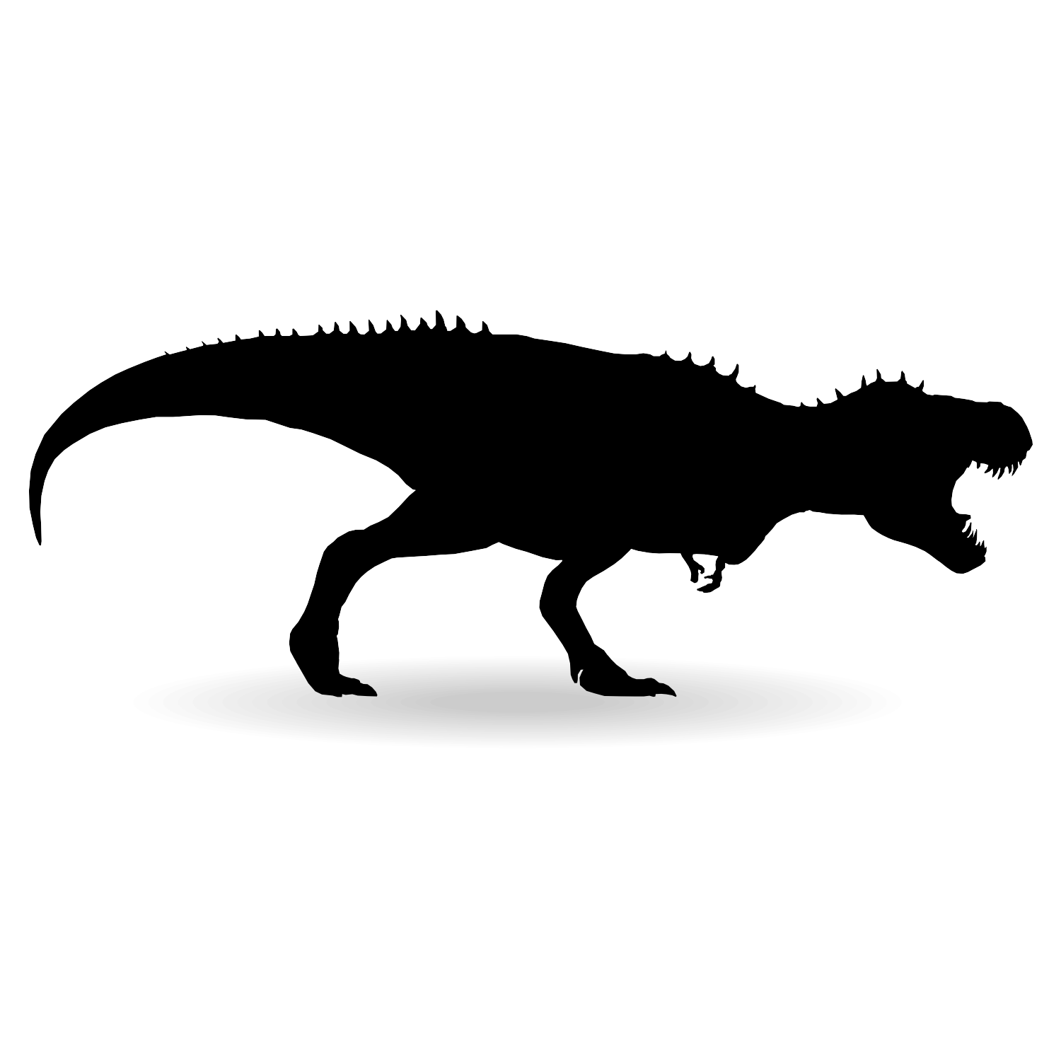 Download Vector for free use: Tyrannosaurus rex silhouette