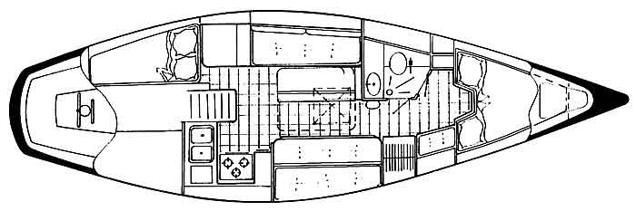 Endeavour 37 Interior Floor Plans
