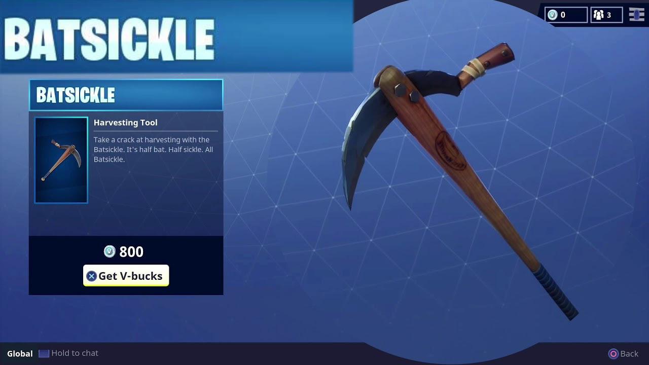 Rare Tat Axe Pickaxe Fortnite Cosmetic Cost 800 V-Bucks ... - 512 x 512 png 49kB