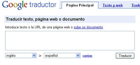 Google traductor italiano