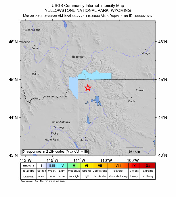 Yellowstone 4.8 March 30