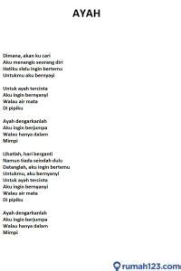 Menyentuh Hati: Lirik Lagu Ayahku Datang yang Membuat Air Mata Menetes