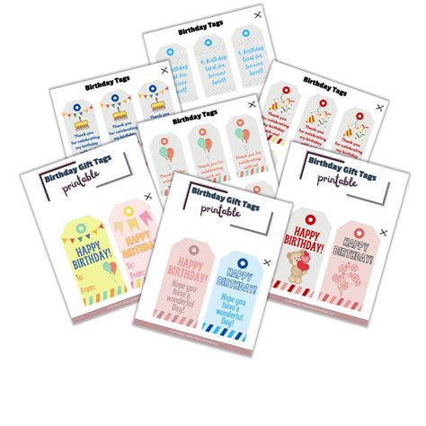  free printable tags for gifts favors thank you tags