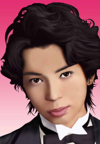リアル似顔絵 有名人 松本潤さん 嵐 の似顔絵