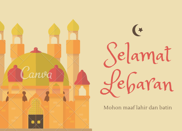 Desain Kartu Lebaran Terbaru Fresh Untuk Tahun 2018