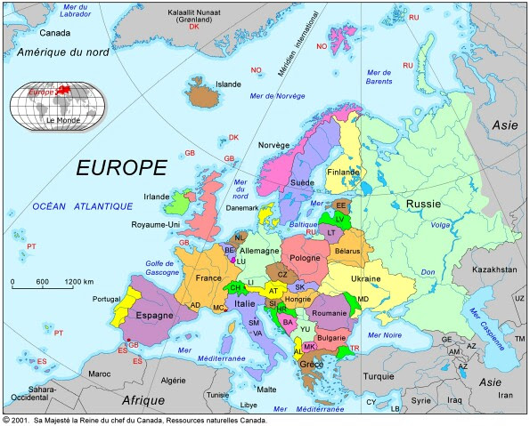 Librairie-Interactive - Cartes de l'Europe