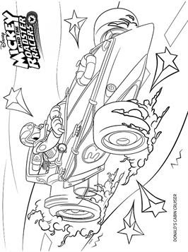 Kids-n-fun.com | 13 coloring pages of Mickey Mouse and de Roadster Racers