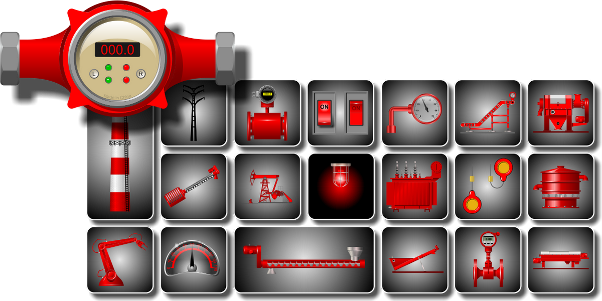 Download Scada and HMI Symbols - Vector symbols
