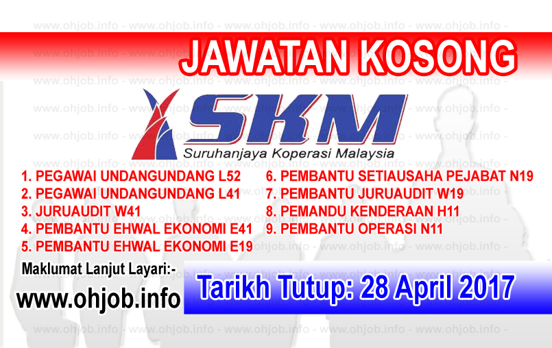 Jawatan Kerja Kosong SKM - Suruhanjaya Koperasi Malaysia logo www.ohjob.info april 2017