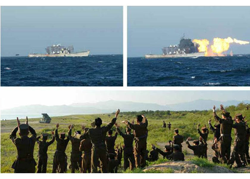 North Korea anti-ship cruise missile launch