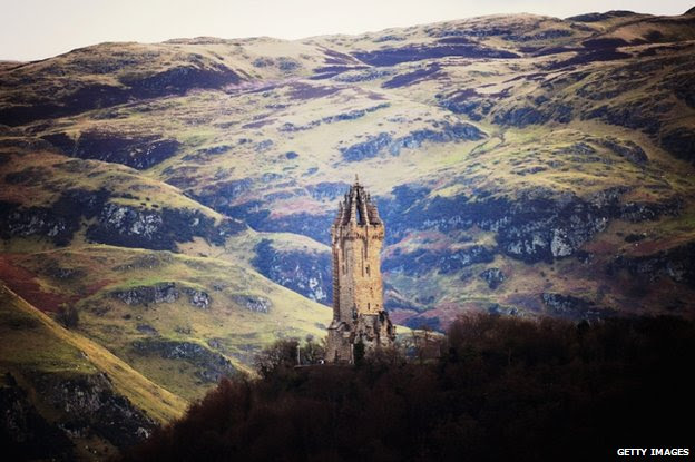 The Wallace monument, honouring Scottish freedom fighter William Wallace