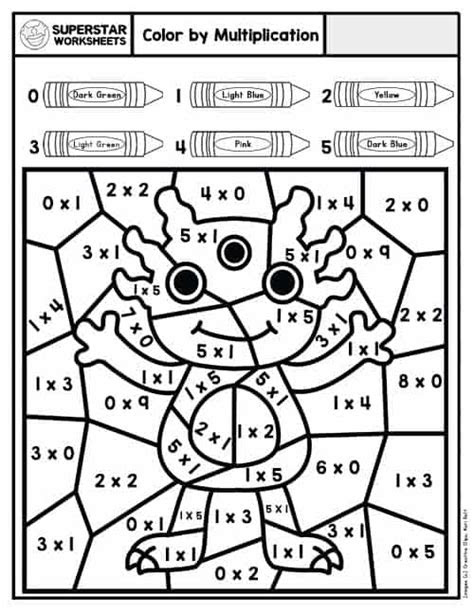  the worksheet is filled with numbers and pictures to help students