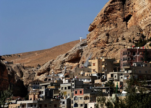 A general view of Maaloula, northeast of the capital Damascus. Rebels including al-Qaida-linked fighters are believed to have gained control of the village 
