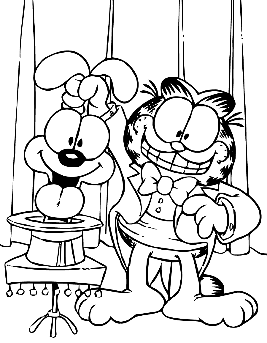 Coloriage garfield gratuit dessin a imprimer 16