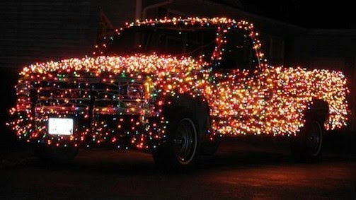 Decorated Christmas Truck
