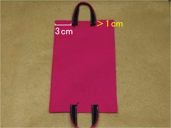 フェルトのトートバッグ ビニコ風 手作りなら 思いのママ