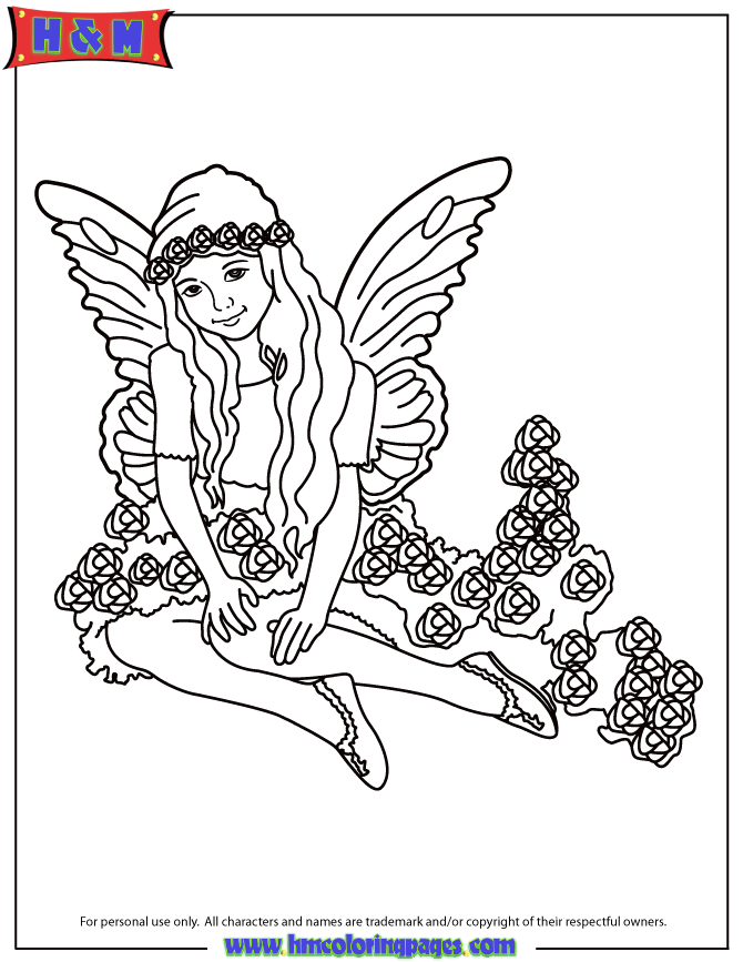 Fairy Coloring Pages For Girls Clip Art Library