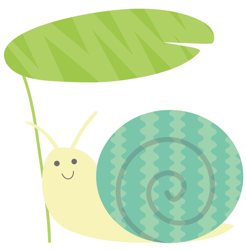 かたつむりのイラスト かわいいフリー素材が無料のイラストレイン