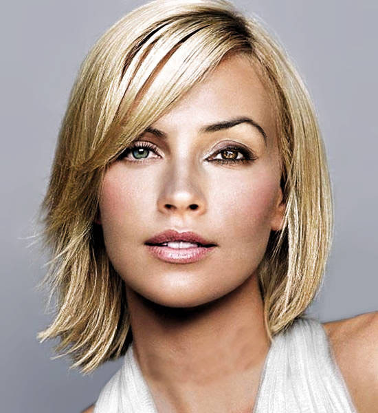 Long, thin bangs are a more 2011