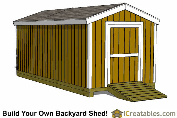 8x18 Shed Plans | Storage Shed Plans | icreatables.com