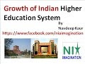 Growth of higher education system in India