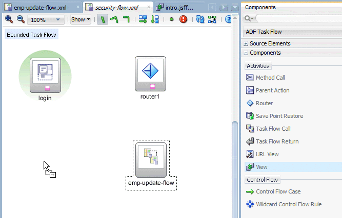 adding a view to diagram