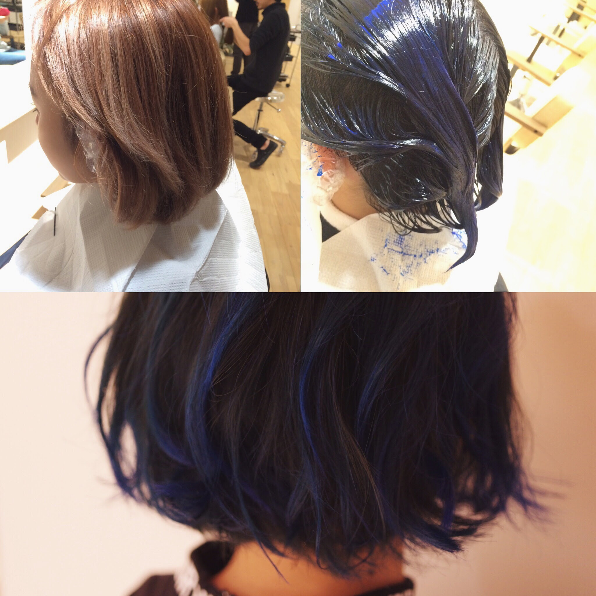 ブリーチを使った透明感のあるネイビーカラー メンズ編 Keisukeshinomiya 四宮桂佑 ヘアサロンtheorder 公式ブログ