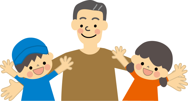 父と子どものイラスト 無料イラスト フリー素材2