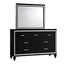 Vice Dresser and Mirror, Black