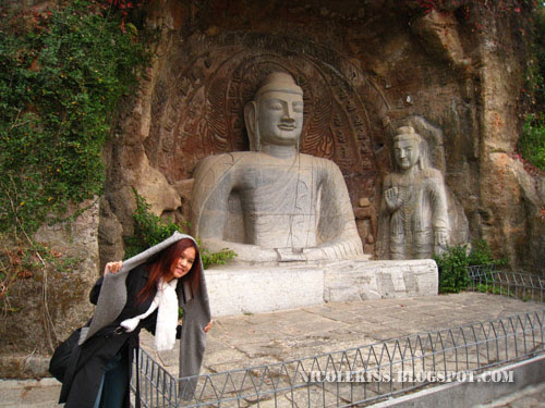 nicole and leshan grand buddha statue 3
