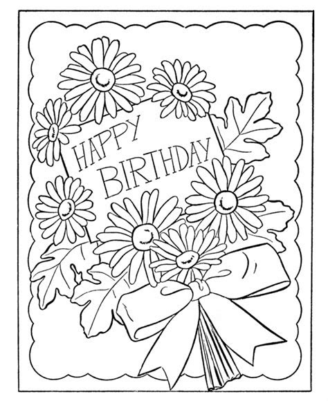  printable coloring birthday cards for dad coloring pages for