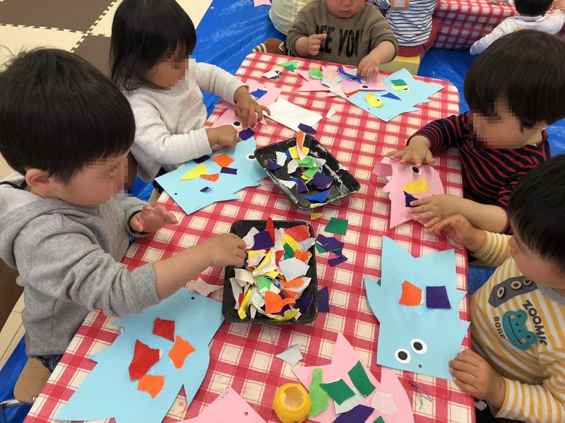 ブログ ウェリナ保育園 鯉のぼり制作と粘土遊び 19 04