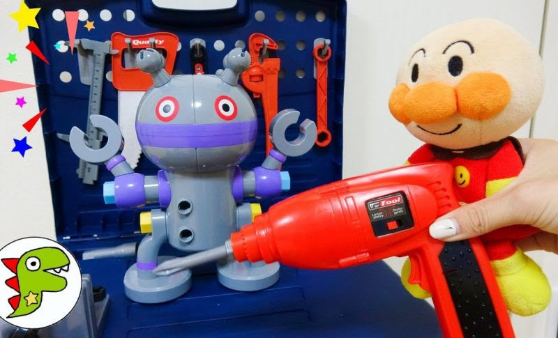 アンパンマン おもちゃ アニメ アンパンマン工場でだだんだんを組み立てよう コキンちゃんも一緒に直すよ トイキッズ きっずユーチューブまとめサイト