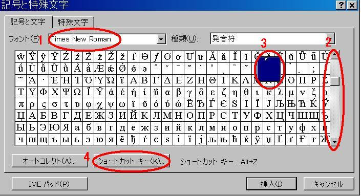 日本語版windows でロシア語のアクセント記号を入れる方法