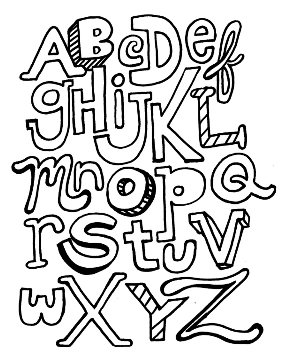Download Block Letter Coloring Pages at GetColorings.com | Free ...