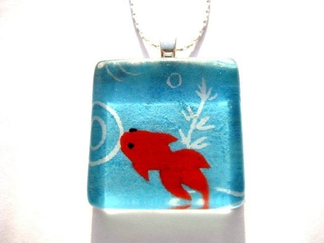 Lucky Fishpond Pendant - $15