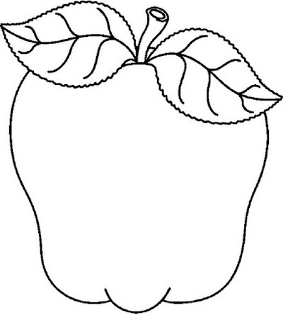 A Is For Apple Coloring Page