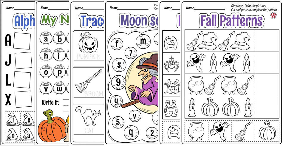 fall and halloween themed worksheets teachersmag com