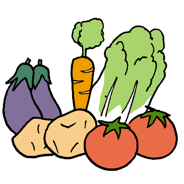野菜のイラスト かわいいフリー素材が無料のイラストレイン