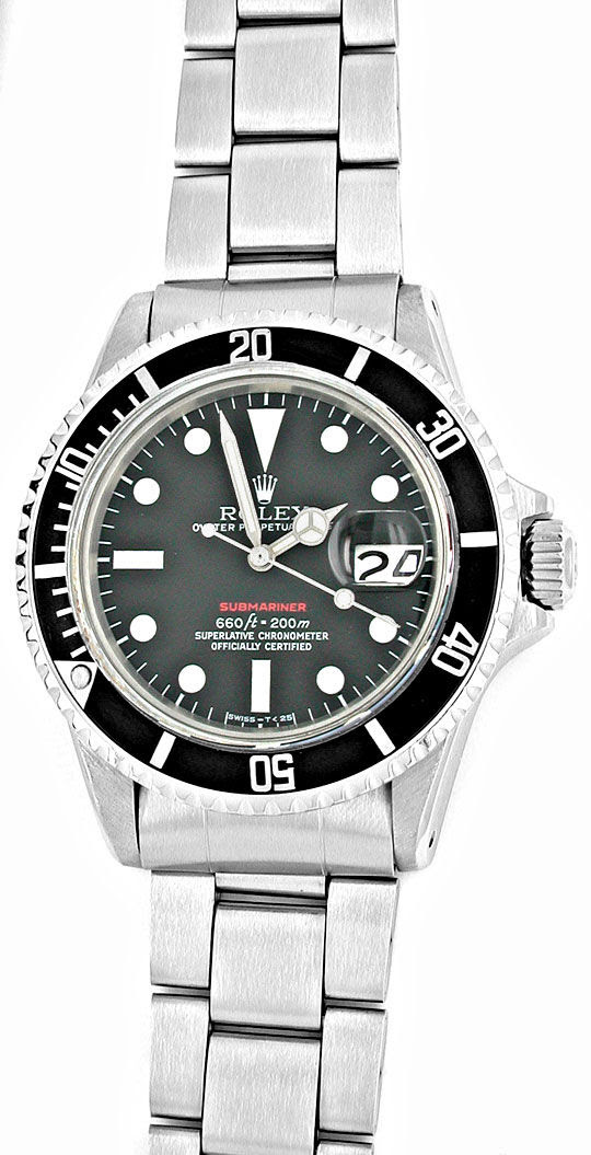 Originalfoto ROLEX SUBMARINER DATUM ROTSCHRIFT CAL.1570 R1680 5.500€