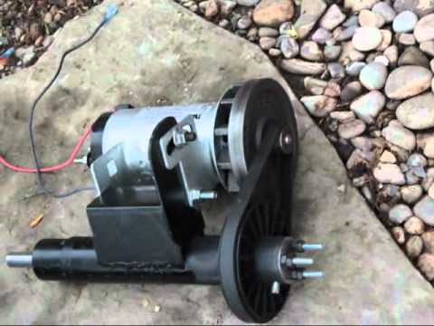 A few homemade wind turbines from treadmill, servo and 