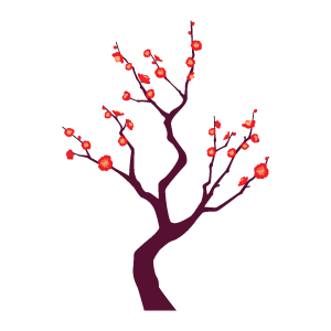 梅の木イラスト8 花 植物イラスト Flode Illustration フロデイラスト