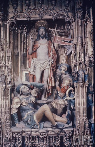 Detalle del altar mayor de la Catedral de Toledo en 1963. Fotografía de Dmitri Kessel. Revista Life (14)