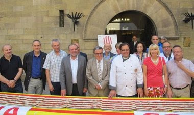 Foto: Una coca de la Diada de 25 metros (AYUNTAMIENTO LLEIDA)