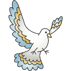 スマホ対応 飛び立つ鳩 No 187 羽ばたくハトのイラスト アイコン 条件付フリー素材集