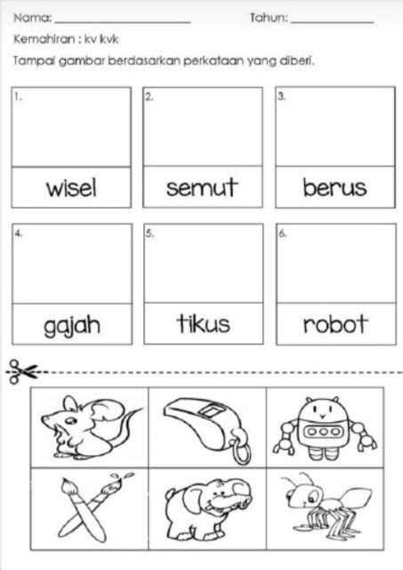 lembaran kerja prasekolah