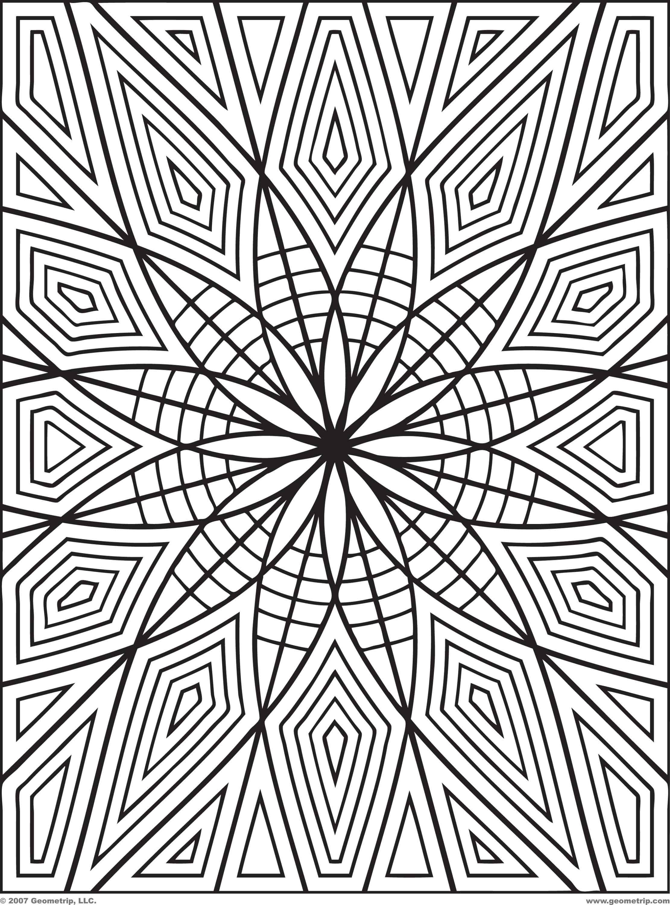 Download Geometric Coloring Pages For Adults - Coloring Home